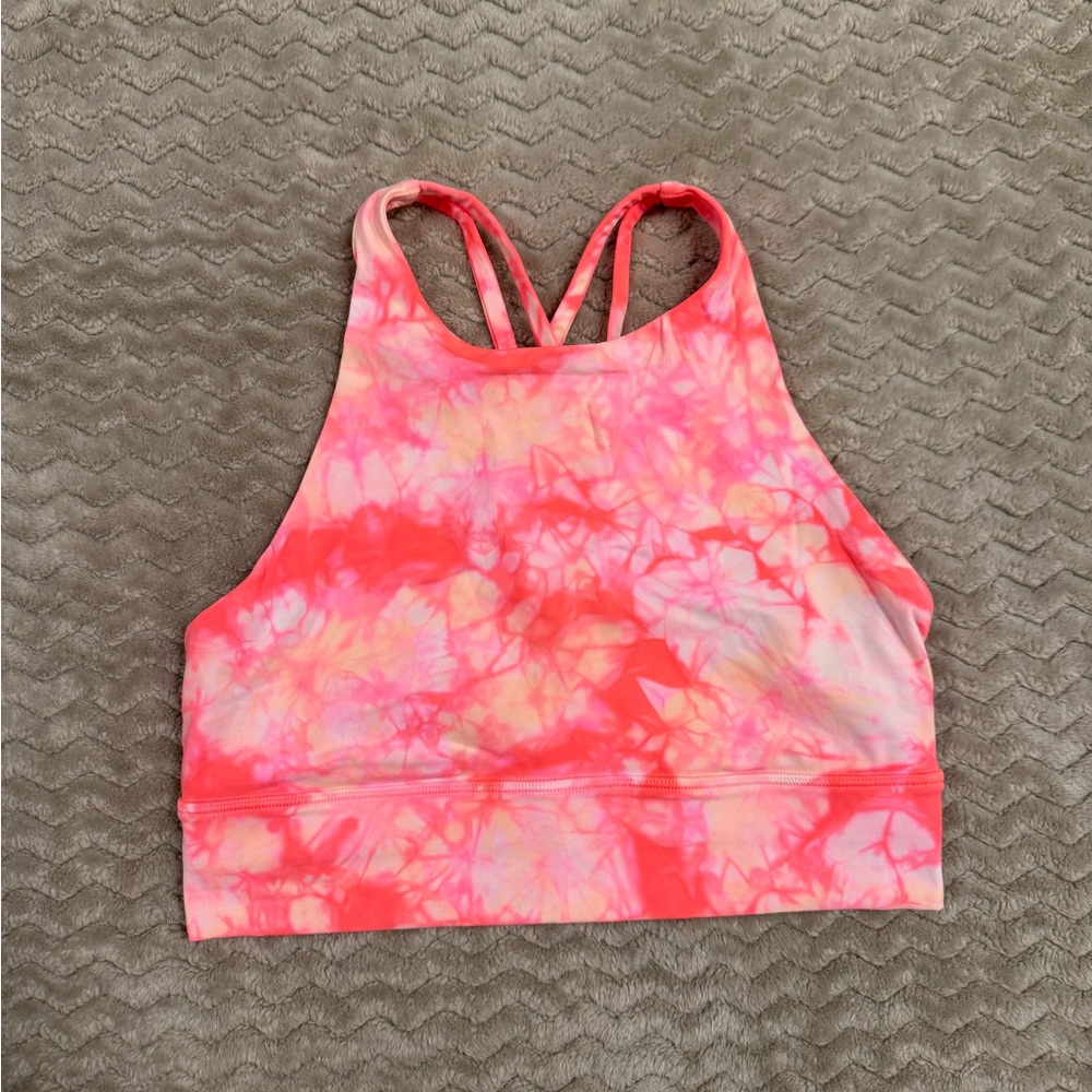 Lululemon Athletica Pink Tie-Dye Sports Bra